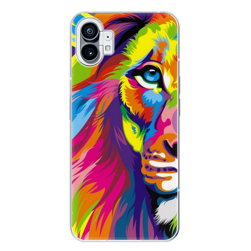 Odolné silikonové pouzdro iSaprio - Rainbow Lion - Nothing Phone (1)