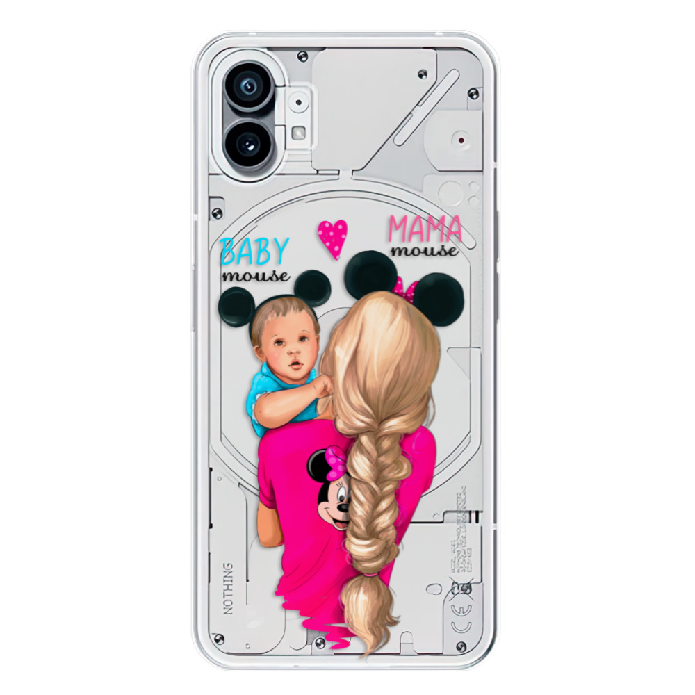 Odolné silikonové pouzdro iSaprio - Mama Mouse Blonde and Boy - Nothing Phone (1)