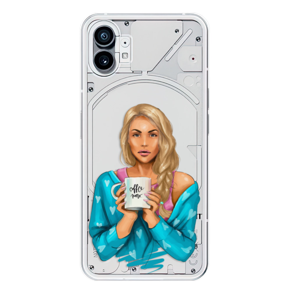 Odolné silikonové pouzdro iSaprio - Coffe Now - Blond - Nothing Phone (1)