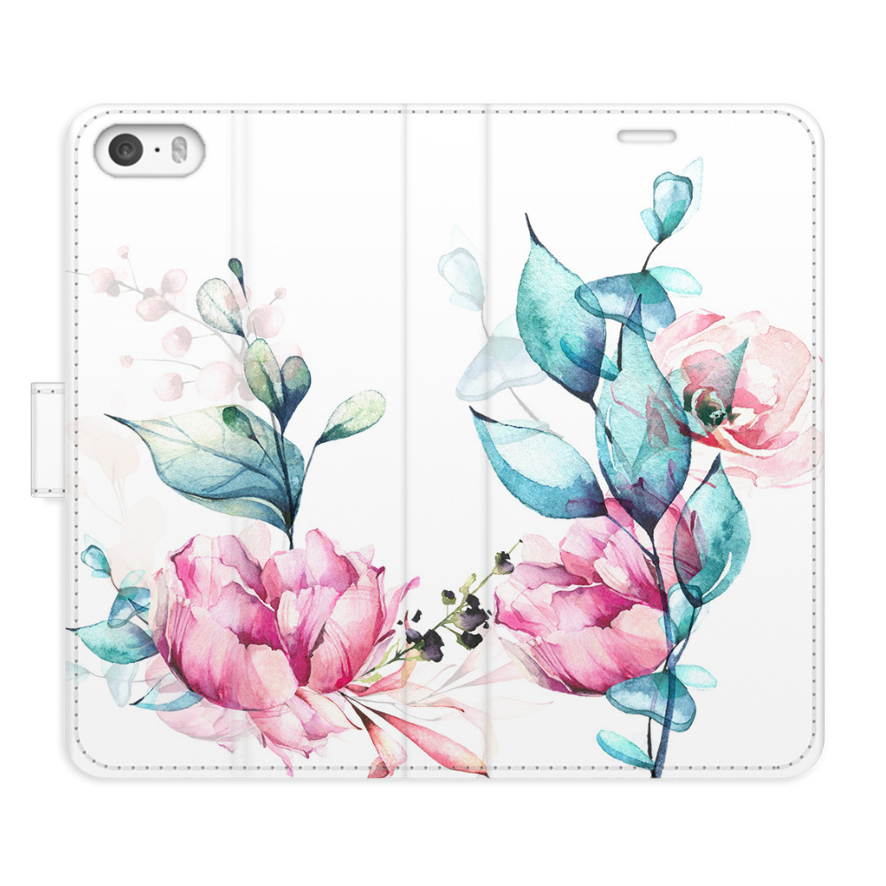 Flipové pouzdro iSaprio - Beautiful Flower - iPhone 5/5S/SE