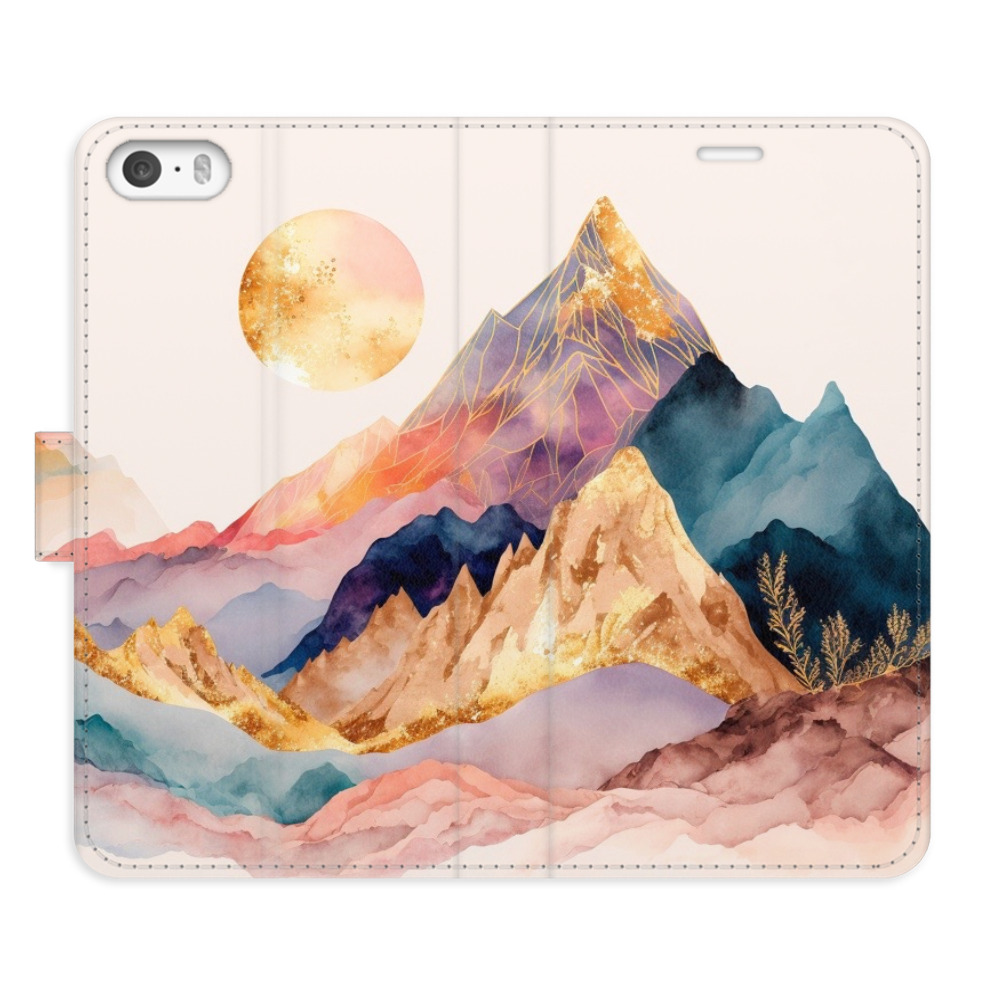 Flipové pouzdro iSaprio - Beautiful Mountains - iPhone 5/5S/SE