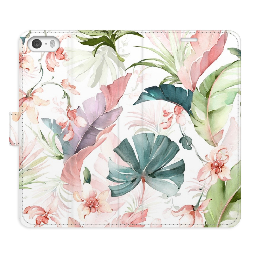 Flipové pouzdro iSaprio - Flower Pattern 07 - iPhone 5/5S/SE