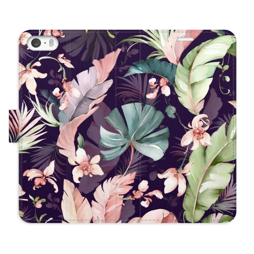 Flipové pouzdro iSaprio - Flower Pattern 08 - iPhone 5/5S/SE