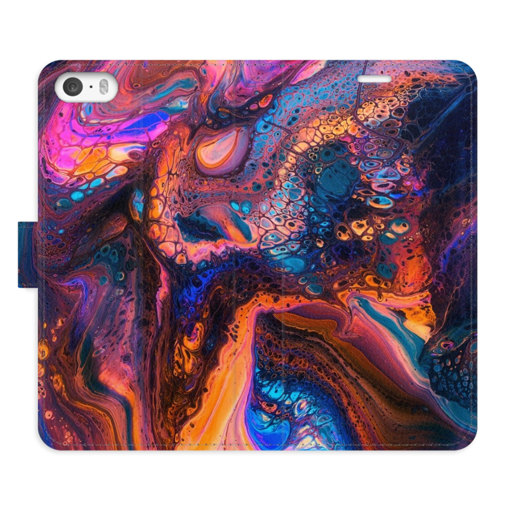 Flipové pouzdro iSaprio - Magical Paint - iPhone 5/5S/SE