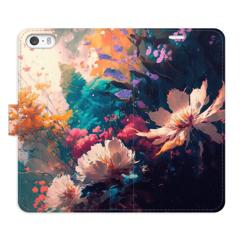 Flipové pouzdro iSaprio - Spring Flowers - iPhone 5/5S/SE