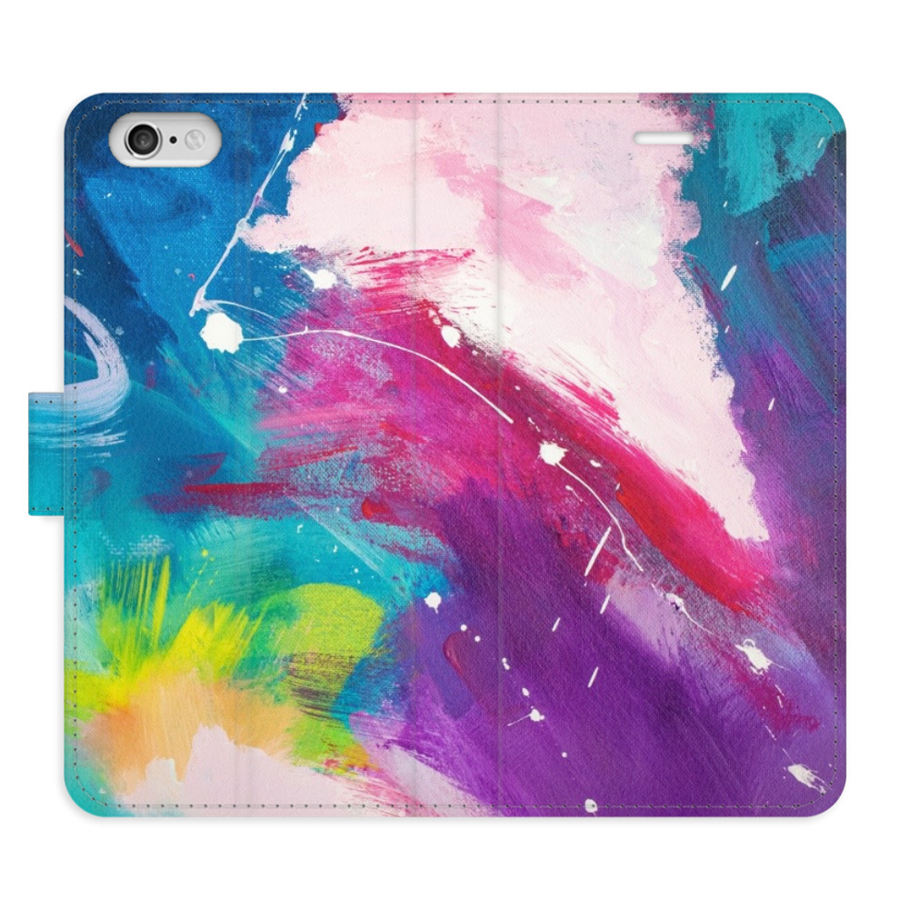Flipové pouzdro iSaprio - Abstract Paint 05 - iPhone 6/6S