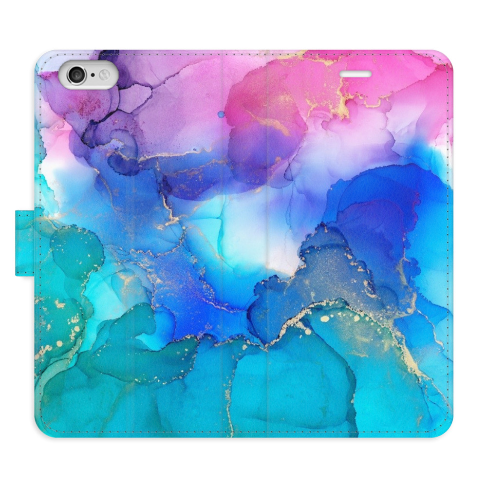 Flipové pouzdro iSaprio - BluePink Paint - iPhone 6/6S