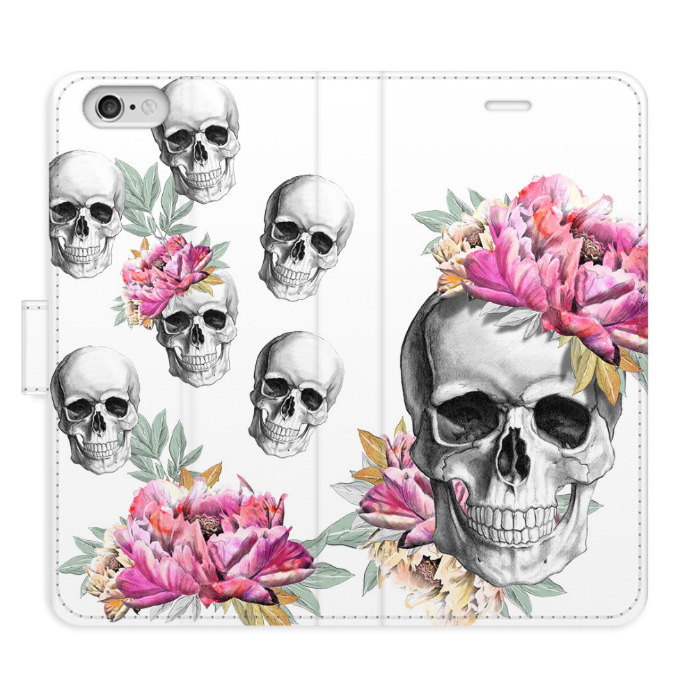 Flipové pouzdro iSaprio - Crazy Skull - iPhone 6/6S