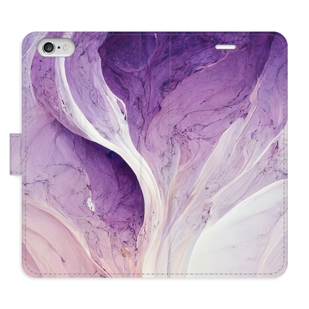 Flipové pouzdro iSaprio - Purple Paint - iPhone 6/6S