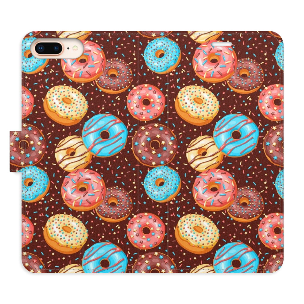 Flipové pouzdro iSaprio - Donuts Pattern - iPhone 7 Plus
