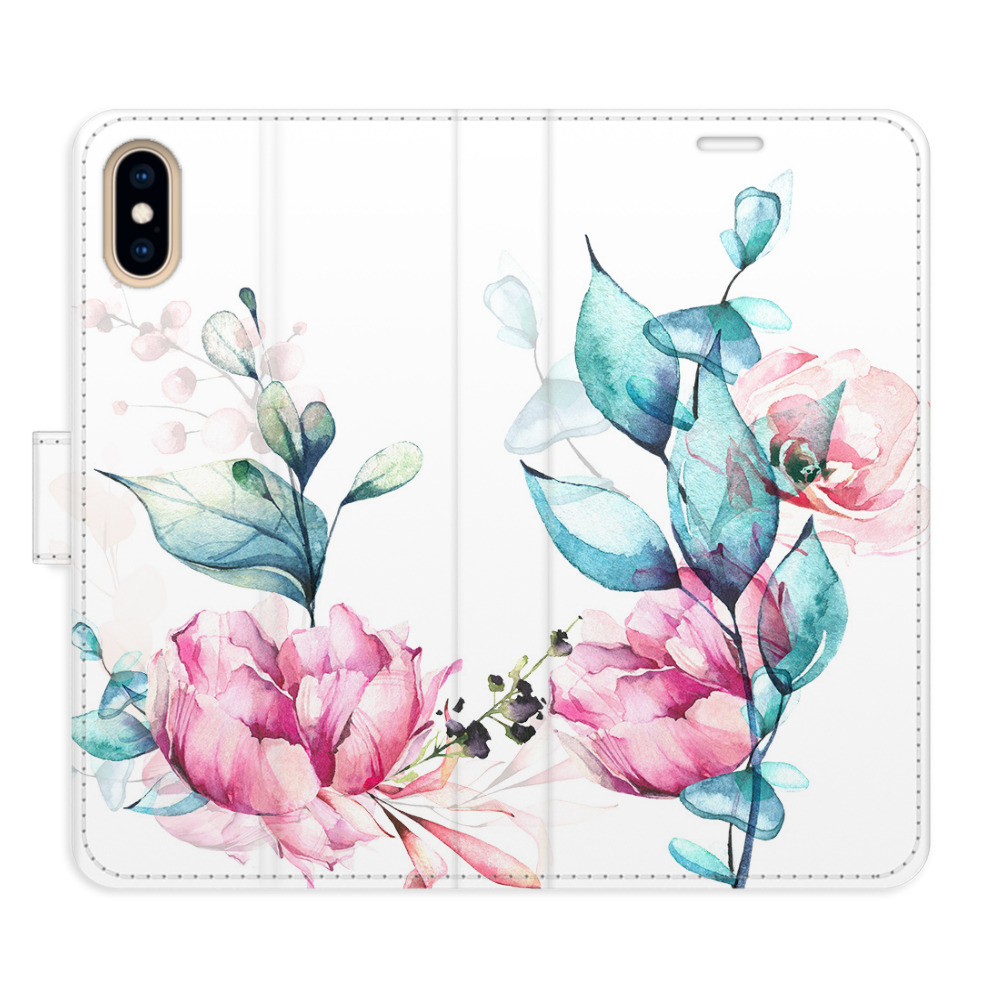 Flipové pouzdro iSaprio - Beautiful Flower - iPhone X/XS