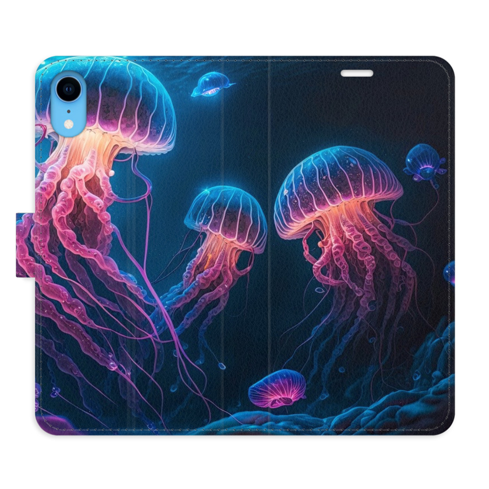 Flipové pouzdro iSaprio - Jellyfish - iPhone XR