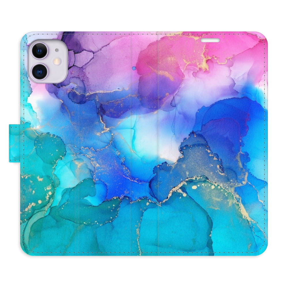 Flipové pouzdro iSaprio - BluePink Paint - iPhone 11