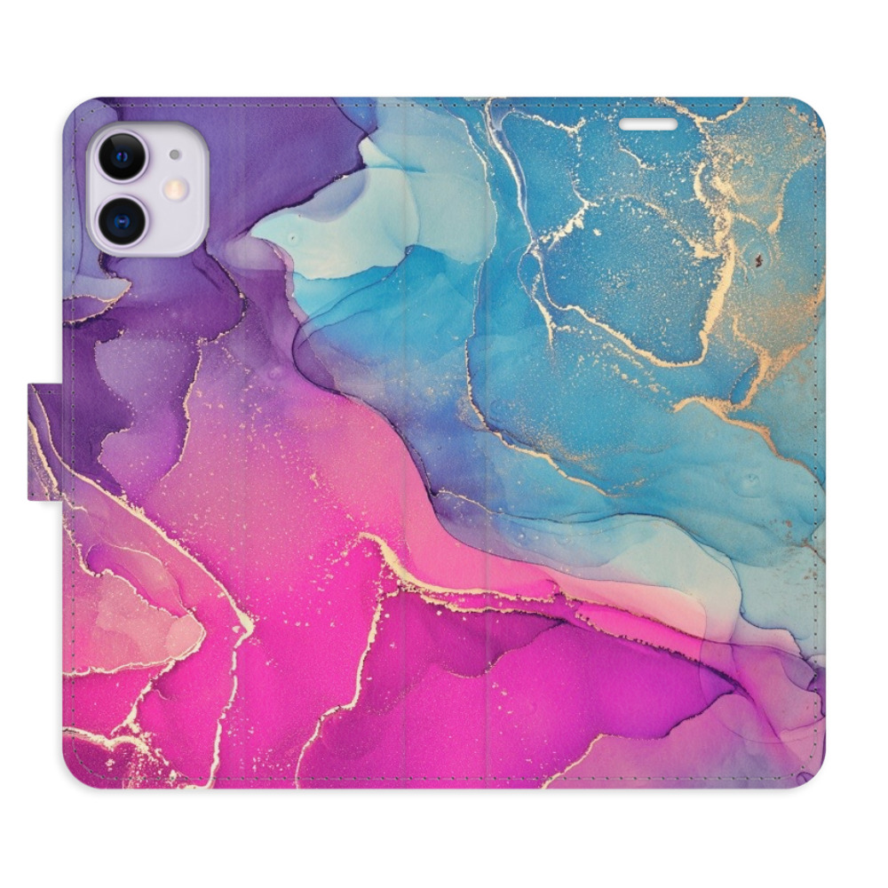 Flipové pouzdro iSaprio - Colour Marble 02 - iPhone 11