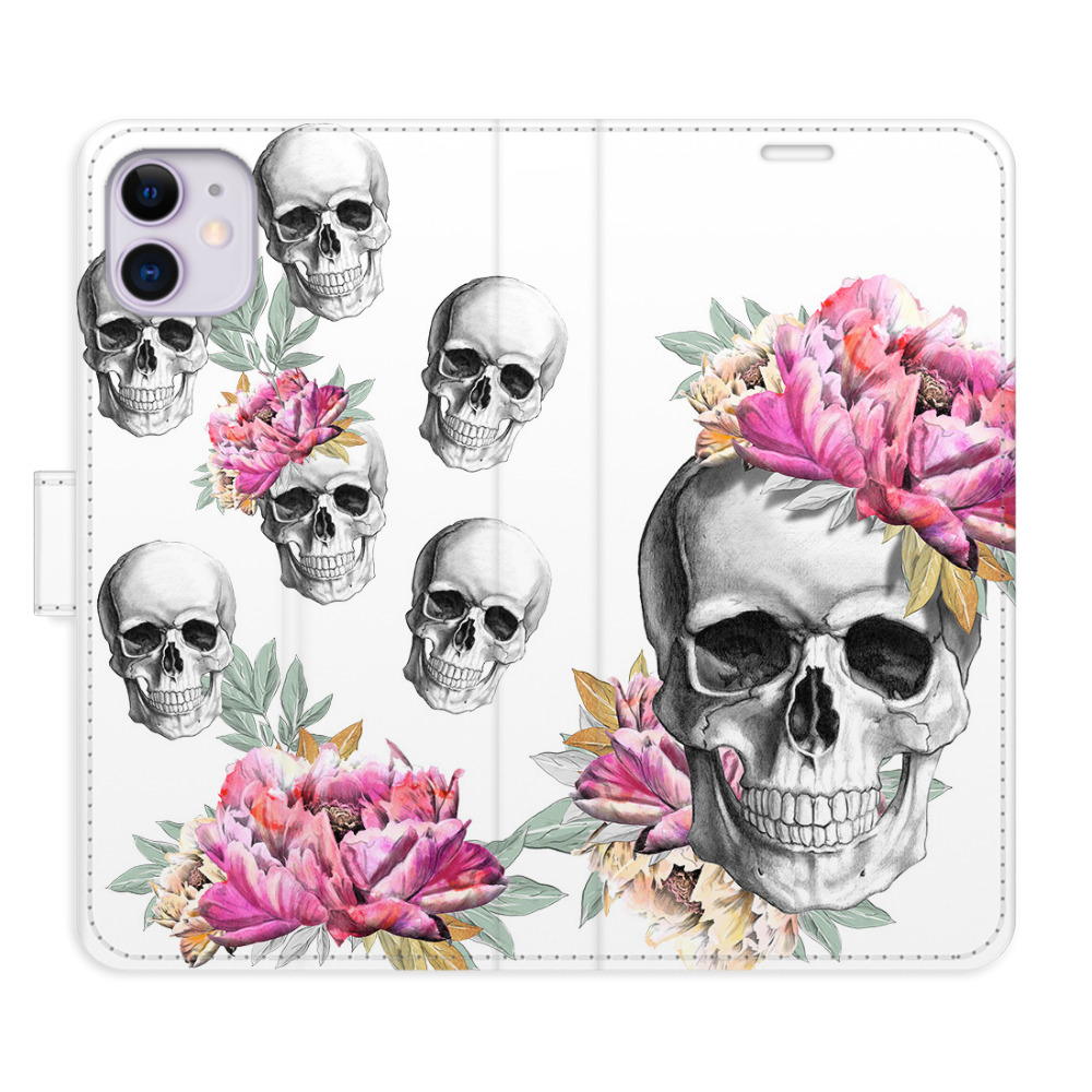 Flipové pouzdro iSaprio - Crazy Skull - iPhone 11