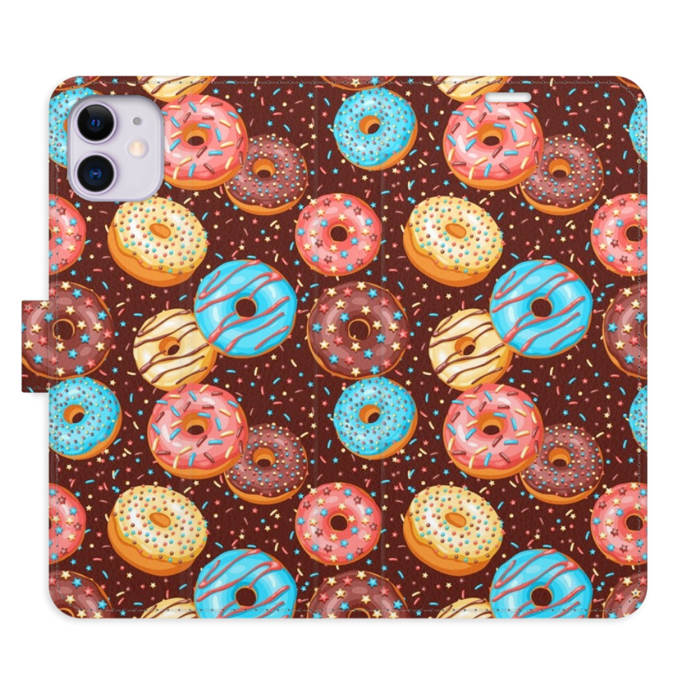 Flipové pouzdro iSaprio - Donuts Pattern - iPhone 11