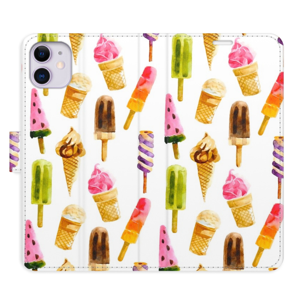 Flipové pouzdro iSaprio - Ice Cream Pattern - iPhone 11