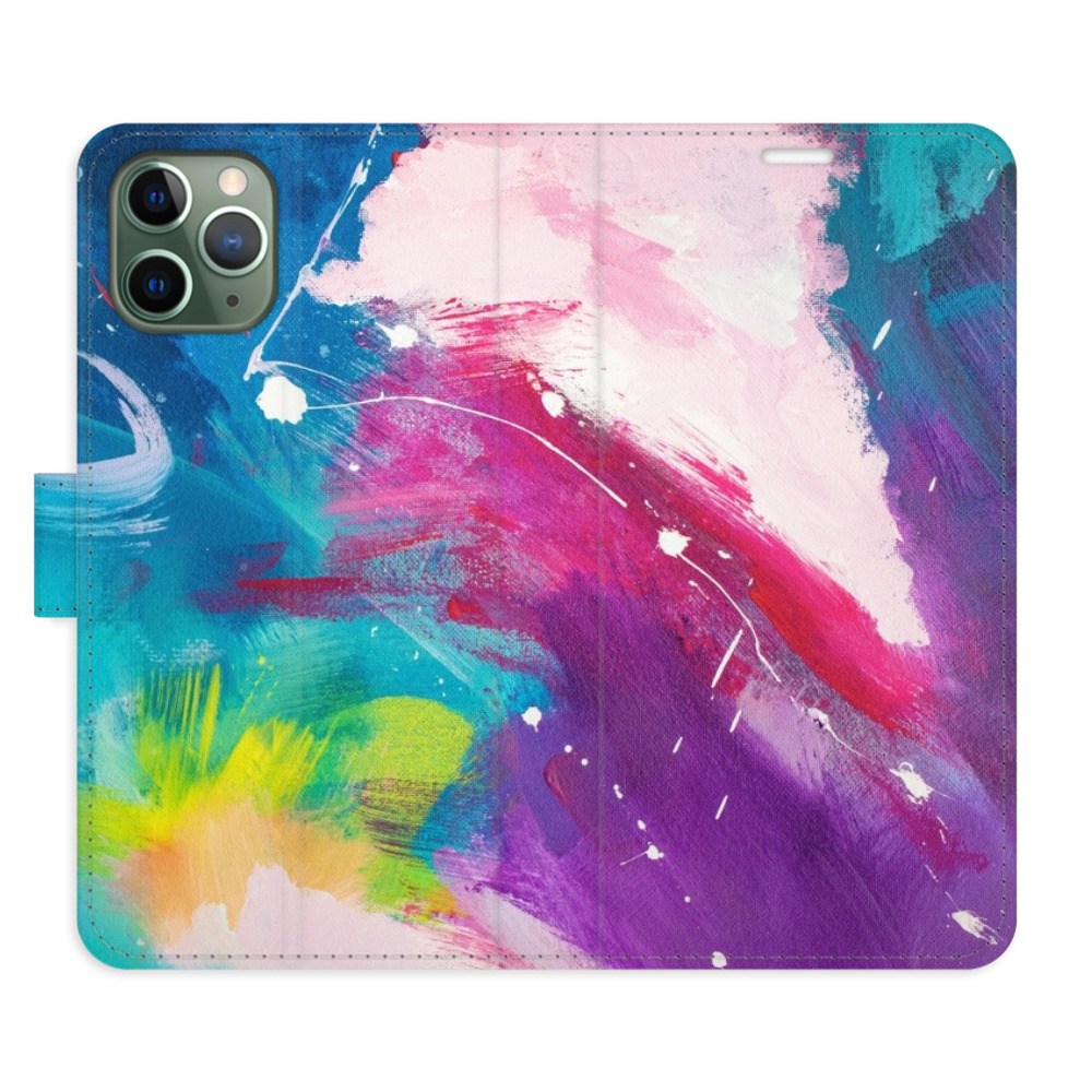 Levně Flipové pouzdro iSaprio - Abstract Paint 05 - iPhone 11 Pro