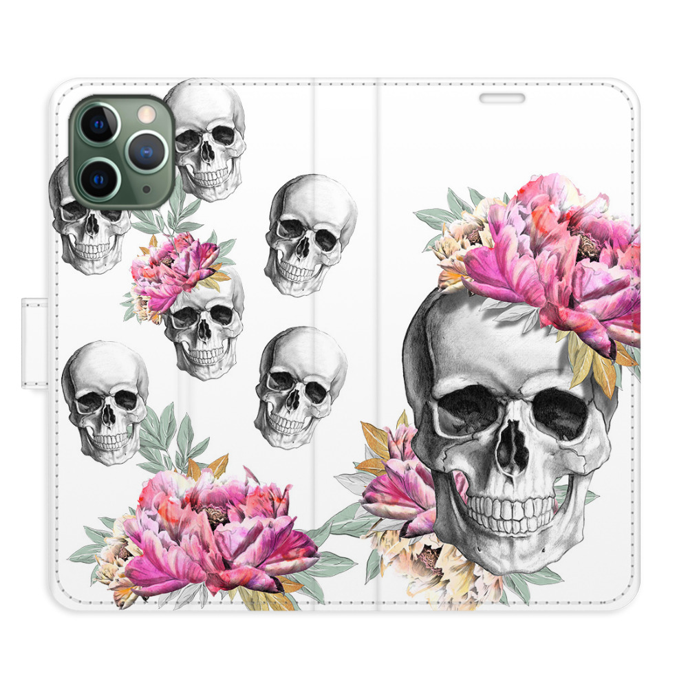 Flipové pouzdro iSaprio - Crazy Skull - iPhone 11 Pro