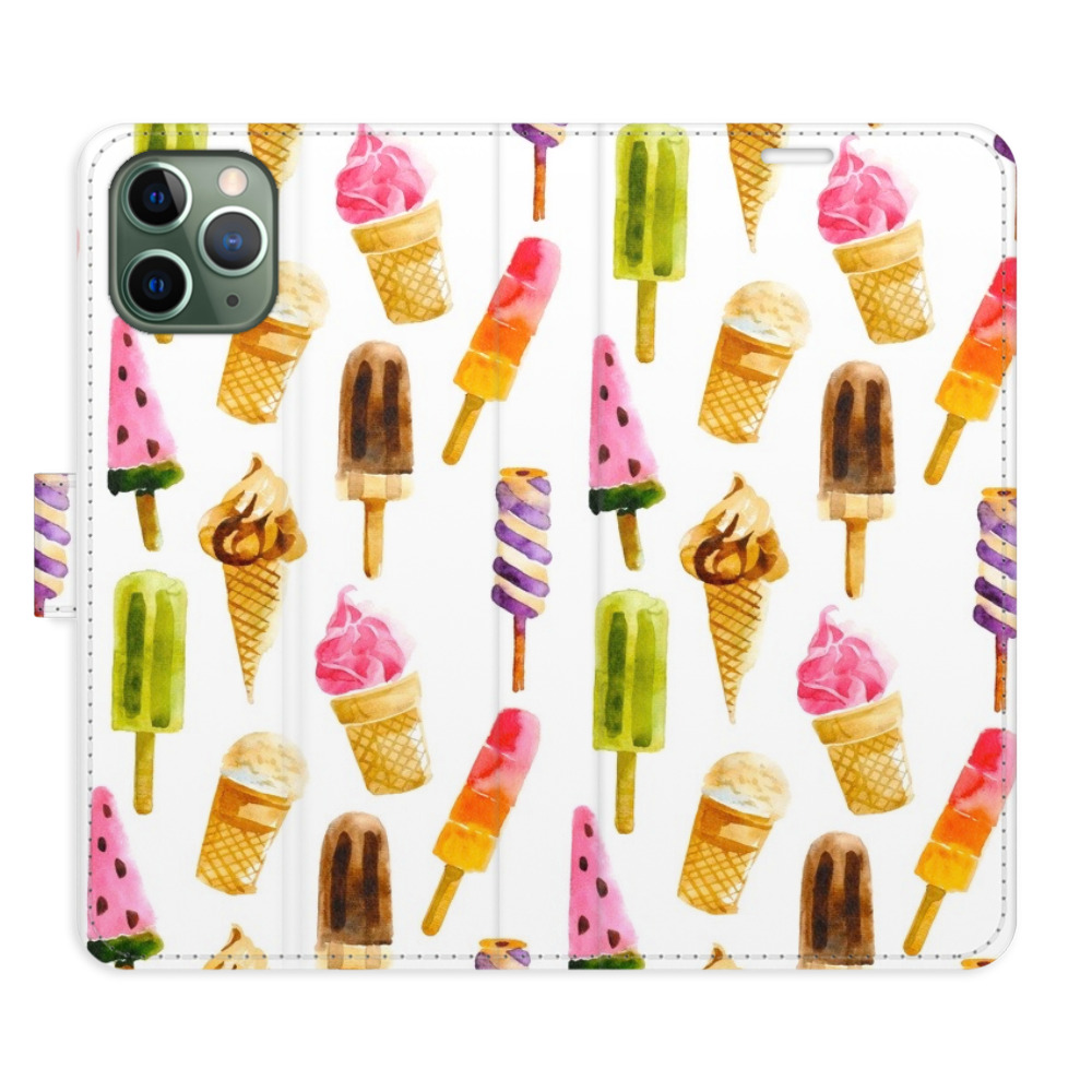 Flipové pouzdro iSaprio - Ice Cream Pattern - iPhone 11 Pro
