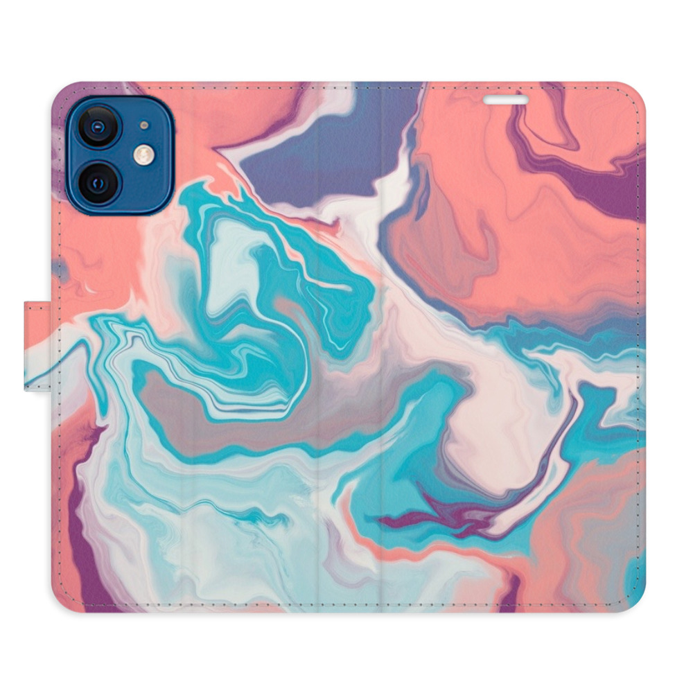Levně Flipové pouzdro iSaprio - Abstract Paint 06 - iPhone 12 mini