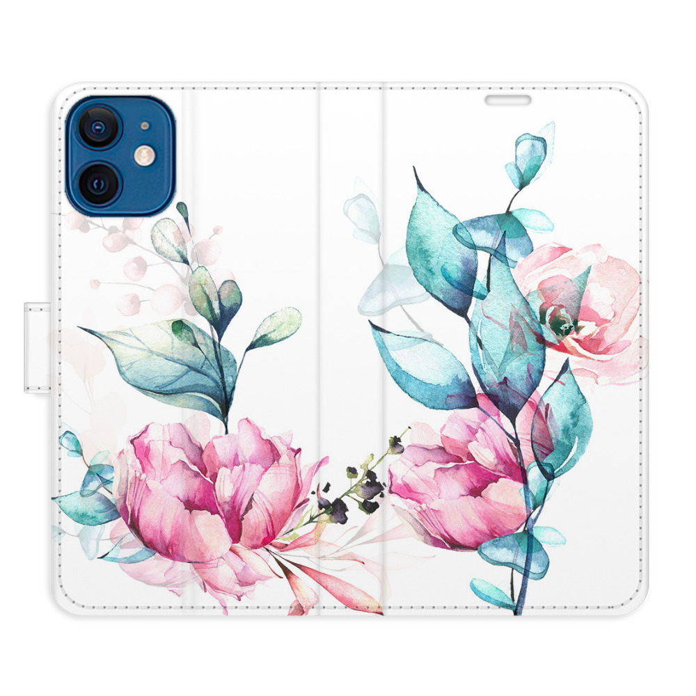Flipové pouzdro iSaprio - Beautiful Flower - iPhone 12 mini