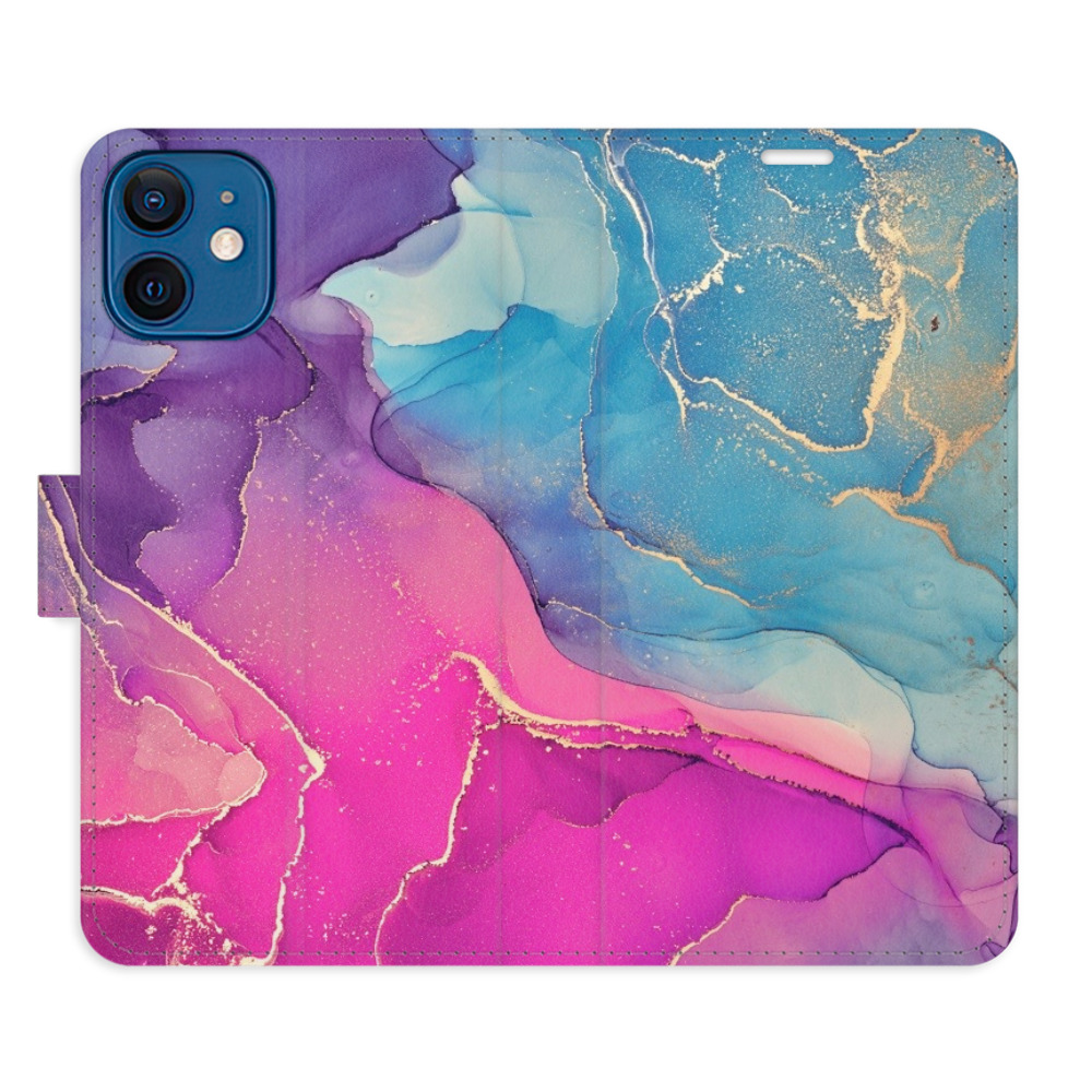 Flipové pouzdro iSaprio - Colour Marble 02 - iPhone 12 mini