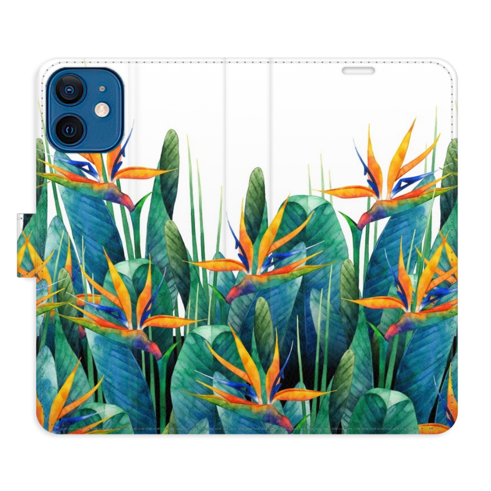 Flipové pouzdro iSaprio - Exotic Flowers 02 - iPhone 12 mini