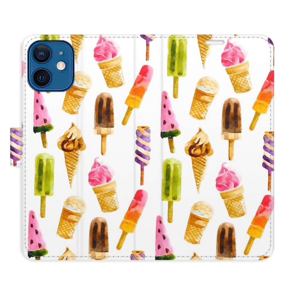 Flipové pouzdro iSaprio - Ice Cream Pattern - iPhone 12 mini