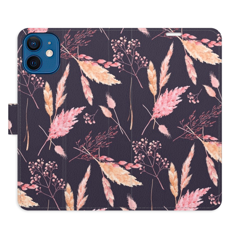 Flipové pouzdro iSaprio - Ornamental Flowers 02 - iPhone 12 mini