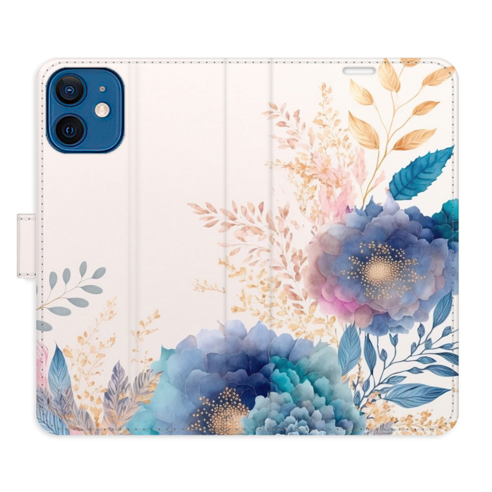Flipové pouzdro iSaprio - Ornamental Flowers 03 - iPhone 12 mini