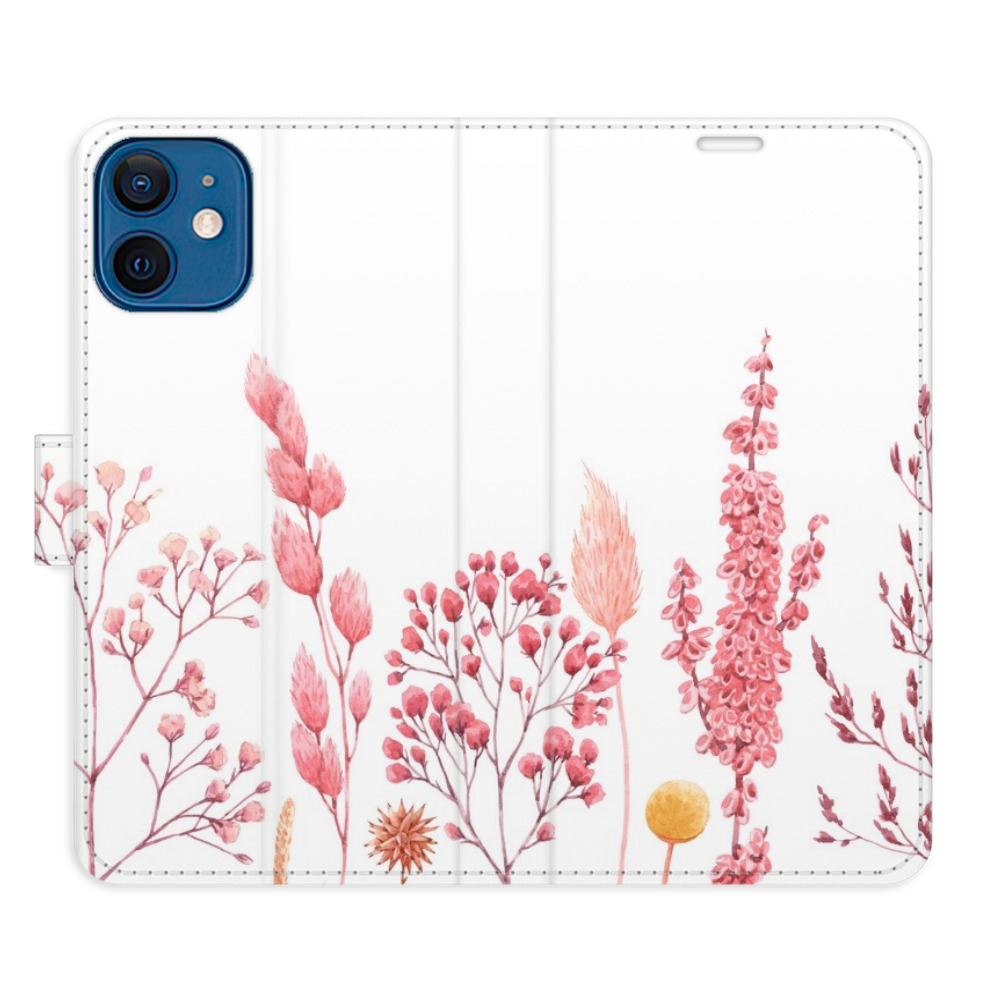 Flipové pouzdro iSaprio - Pink Flowers 03 - iPhone 12 mini