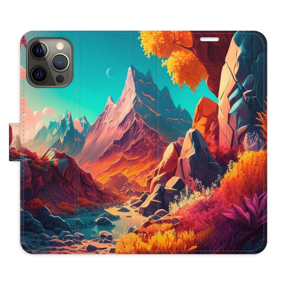 Flipové pouzdro iSaprio - Colorful Mountains - iPhone 12/12 Pro