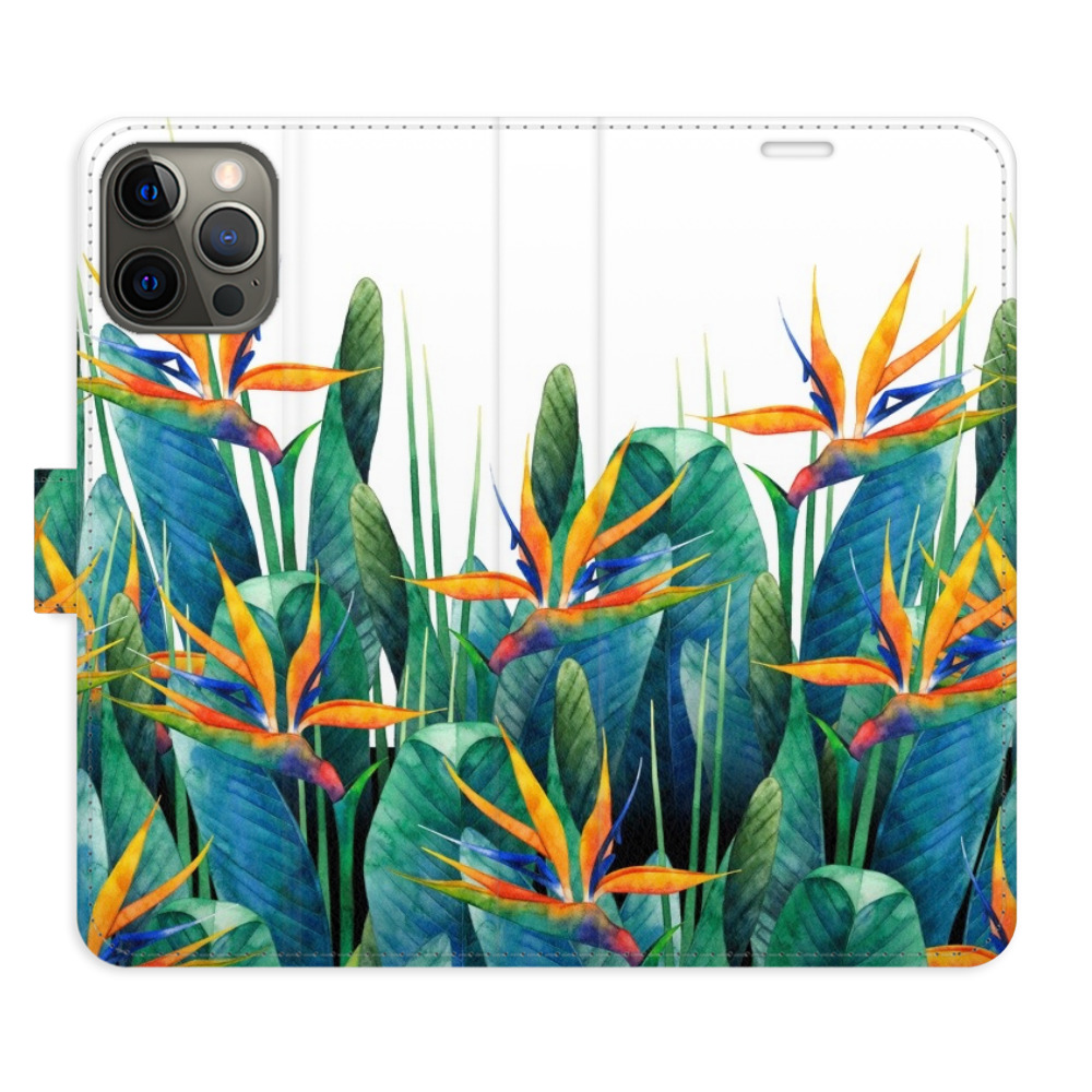 Flipové pouzdro iSaprio - Exotic Flowers 02 - iPhone 12/12 Pro