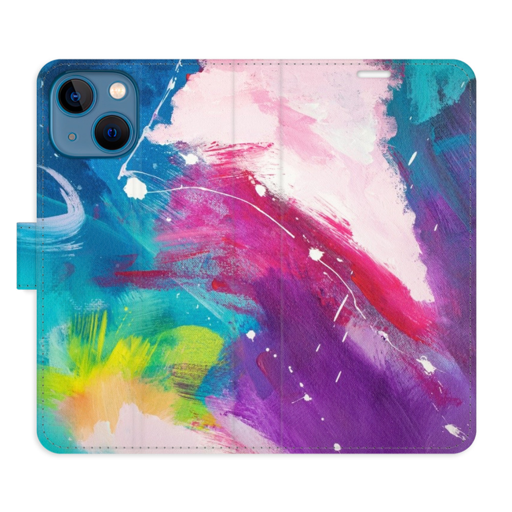 Levně Flipové pouzdro iSaprio - Abstract Paint 05 - iPhone 13 mini