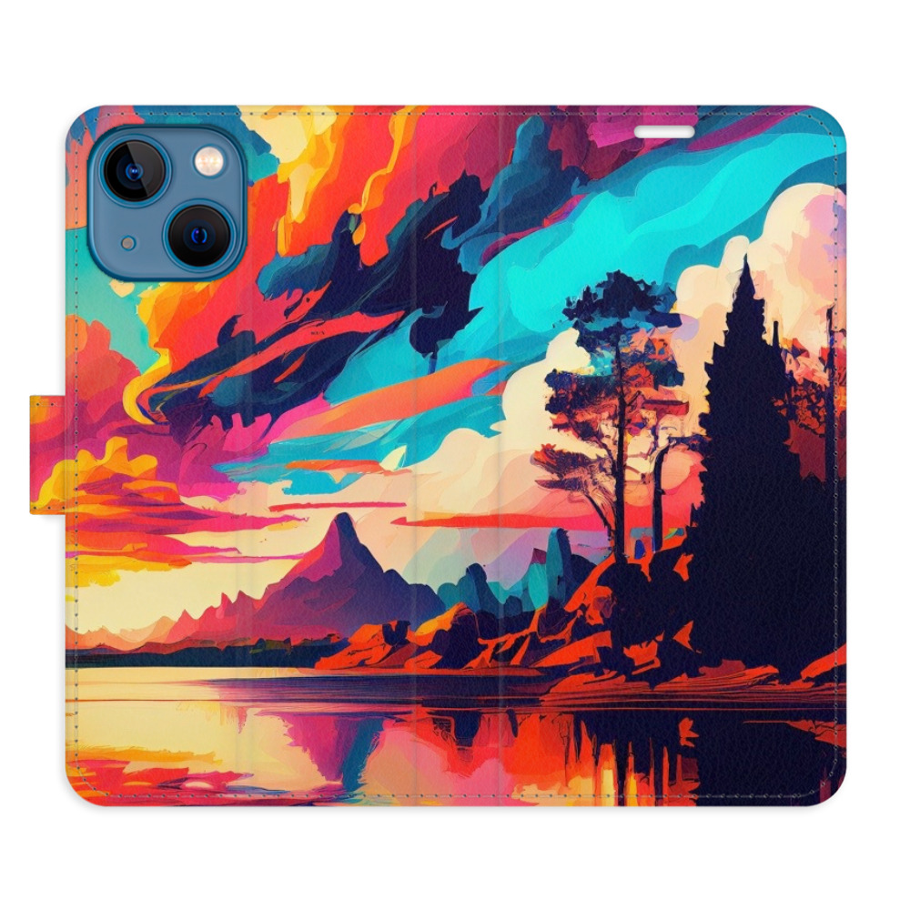 Flipové pouzdro iSaprio - Colorful Mountains 02 - iPhone 13 mini