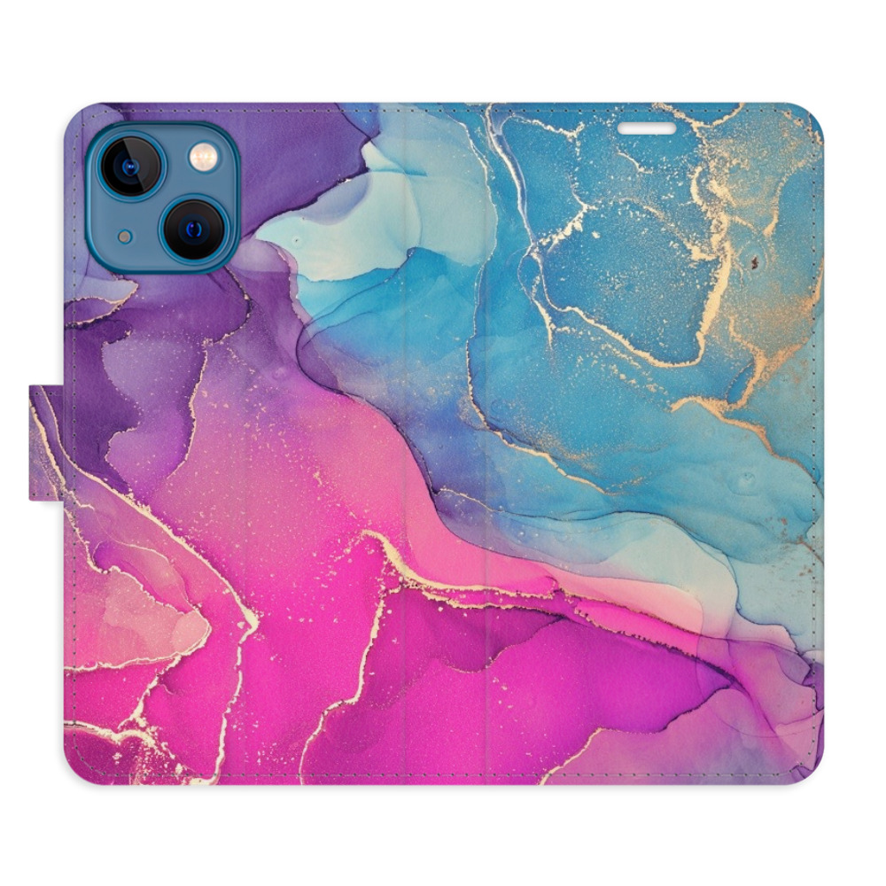 Flipové pouzdro iSaprio - Colour Marble 02 - iPhone 13 mini