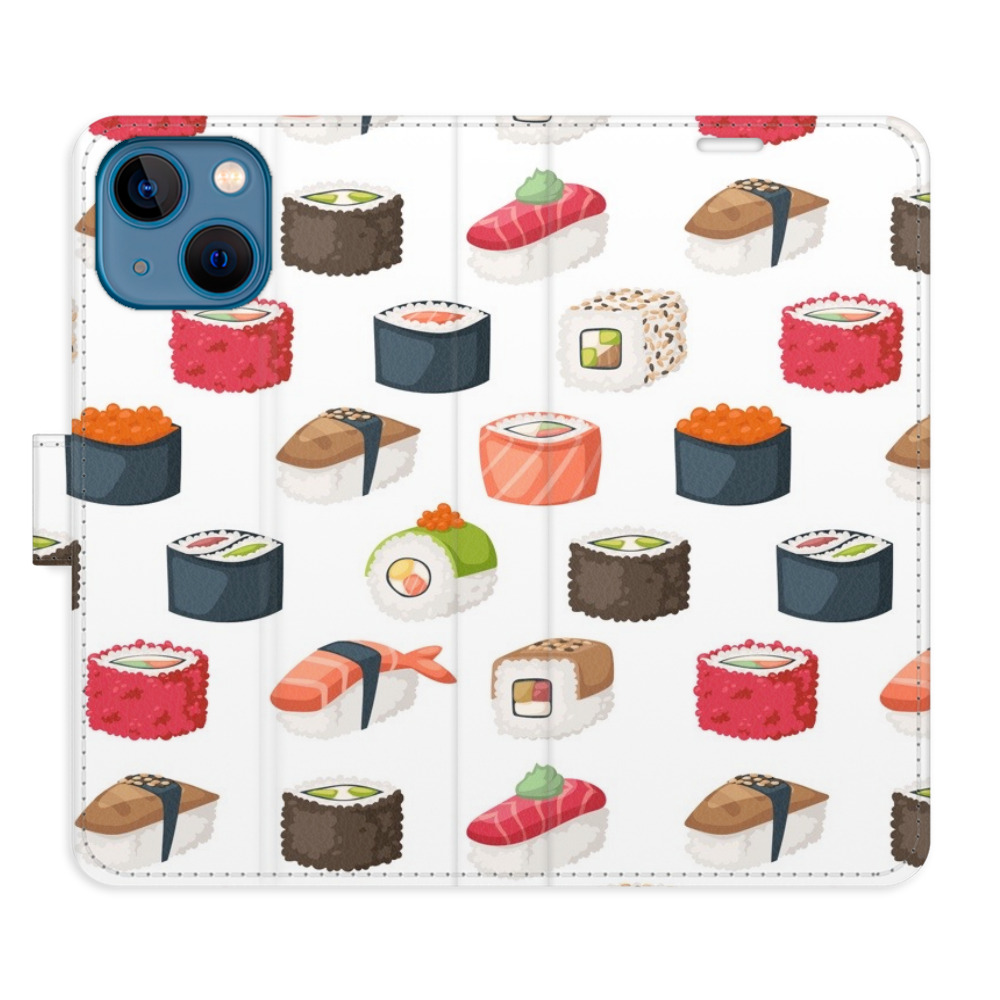 Flipové pouzdro iSaprio - Sushi Pattern 02 - iPhone 13 mini