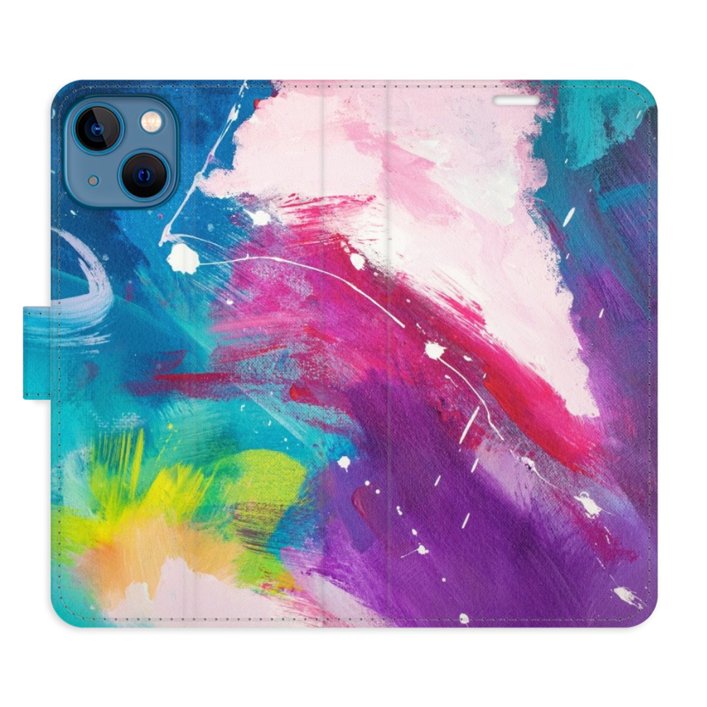 Levně Flipové pouzdro iSaprio - Abstract Paint 05 - iPhone 13