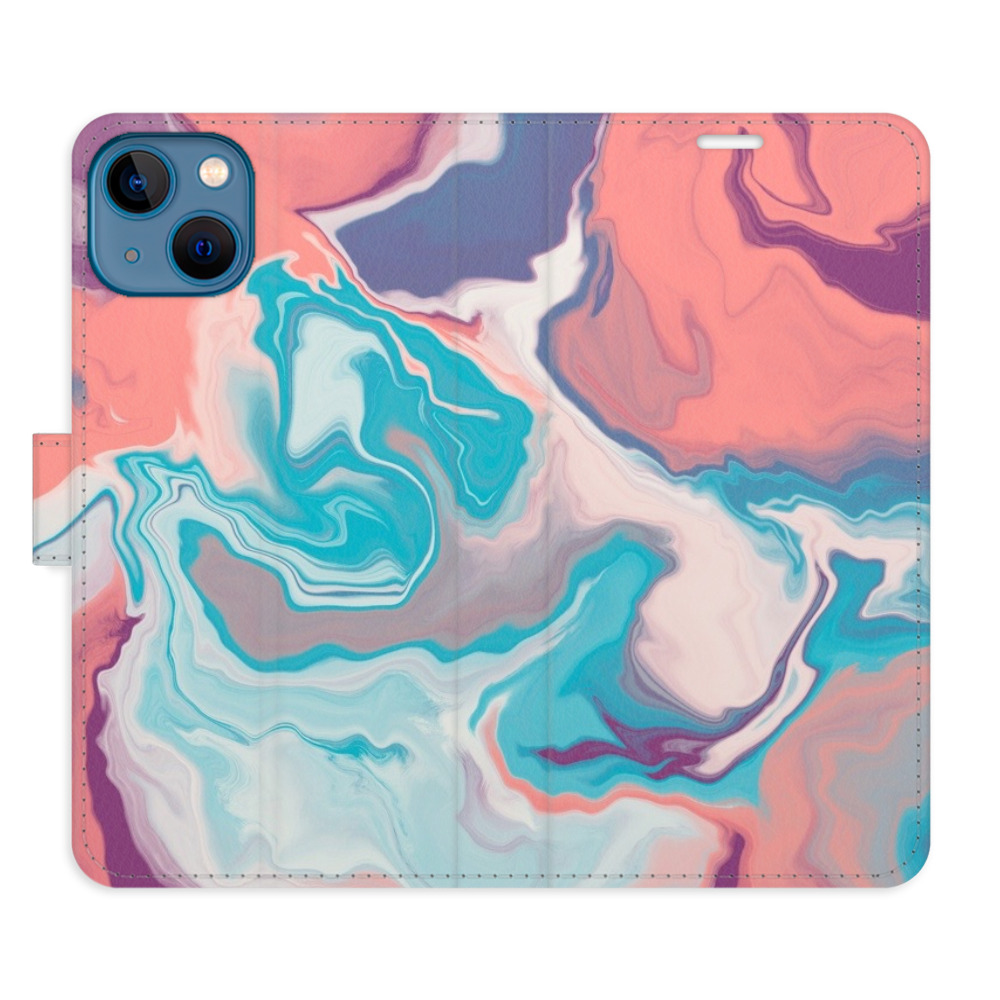 Flipové pouzdro iSaprio - Abstract Paint 06 - iPhone 13