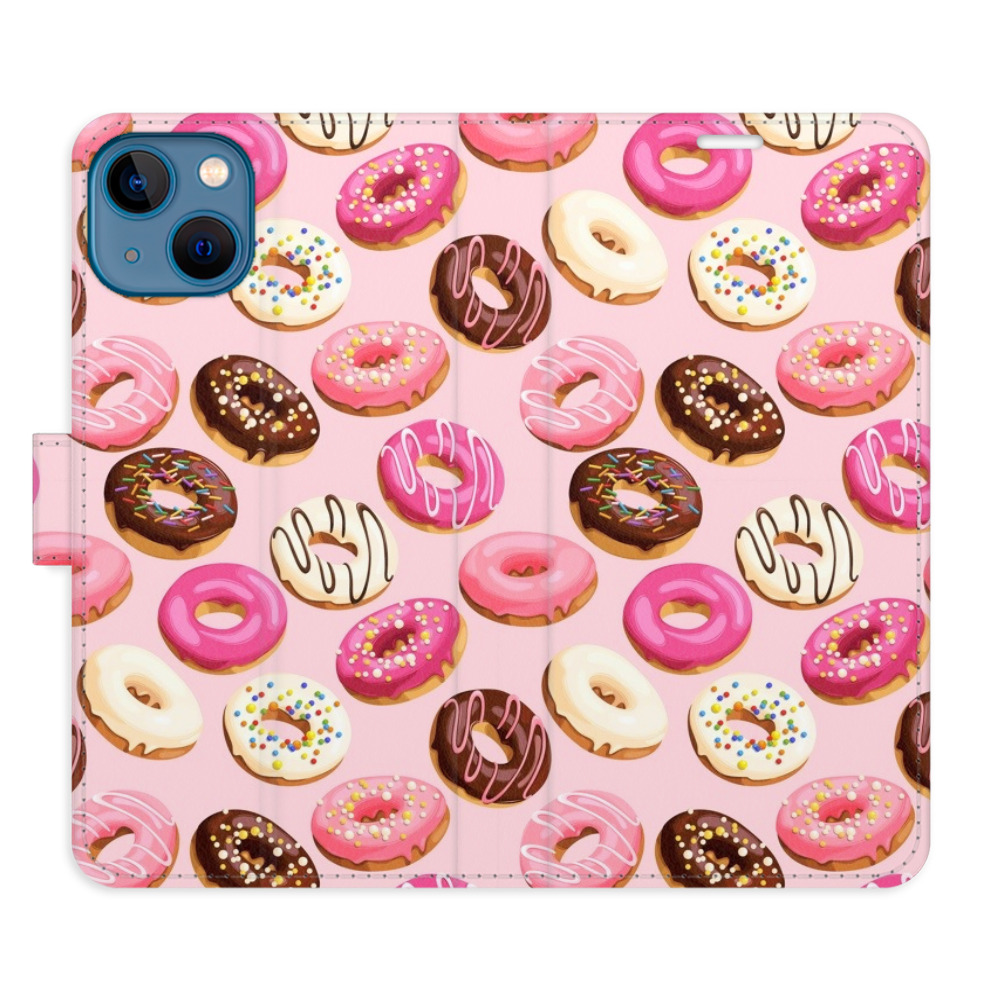 Flipové pouzdro iSaprio - Donuts Pattern 03 - iPhone 13