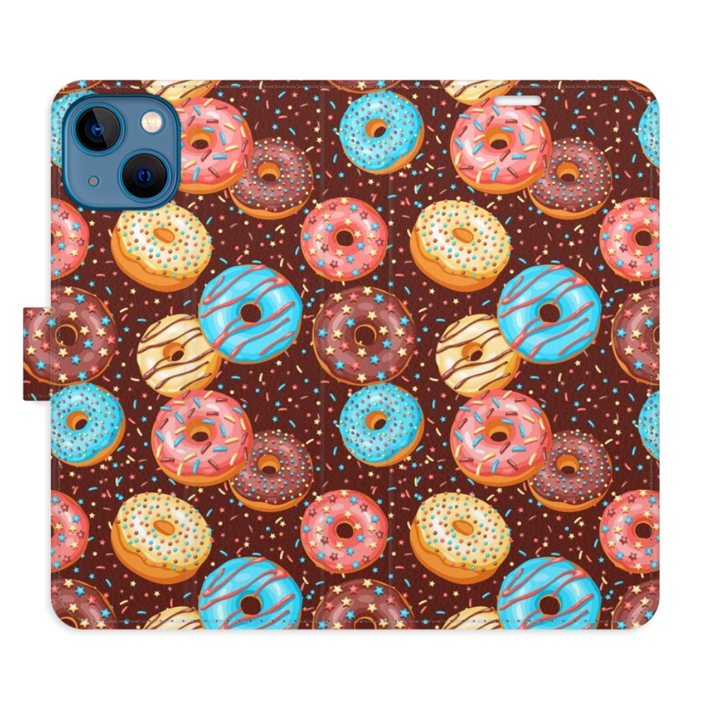Flipové pouzdro iSaprio - Donuts Pattern - iPhone 13