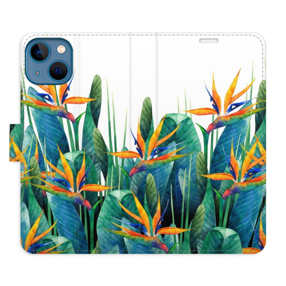 Flipové pouzdro iSaprio - Exotic Flowers 02 - iPhone 13