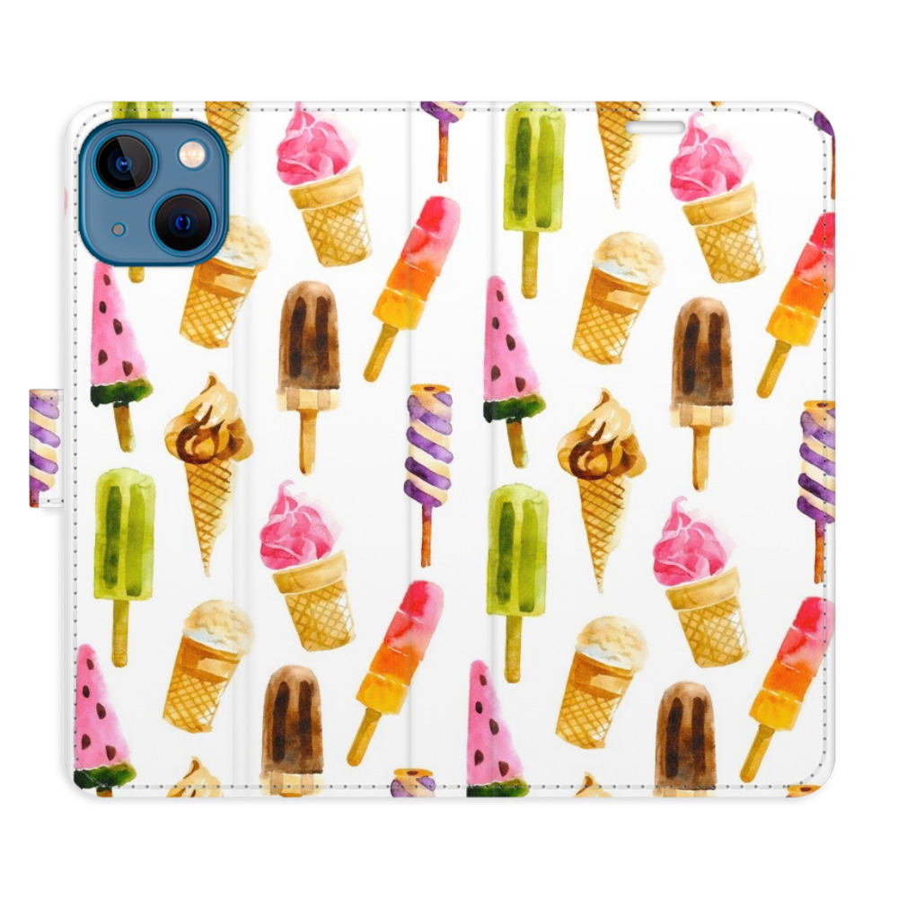 Flipové pouzdro iSaprio - Ice Cream Pattern - iPhone 13