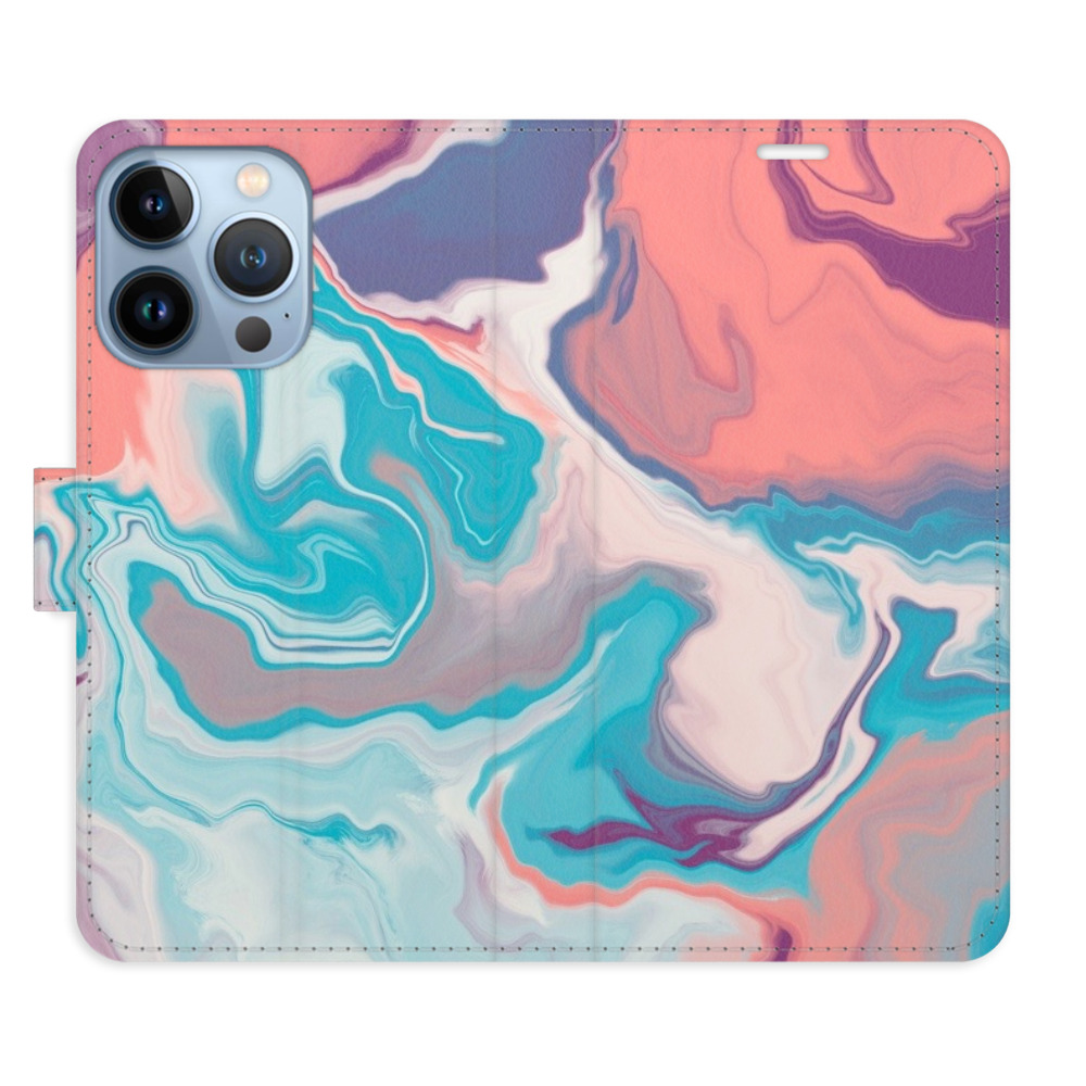 Flipové pouzdro iSaprio - Abstract Paint 06 - iPhone 13 Pro