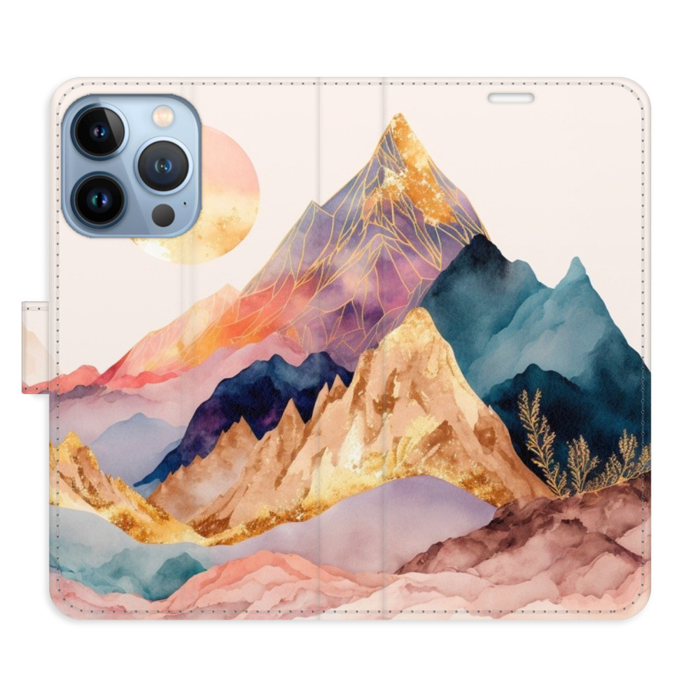 Flipové pouzdro iSaprio - Beautiful Mountains - iPhone 13 Pro