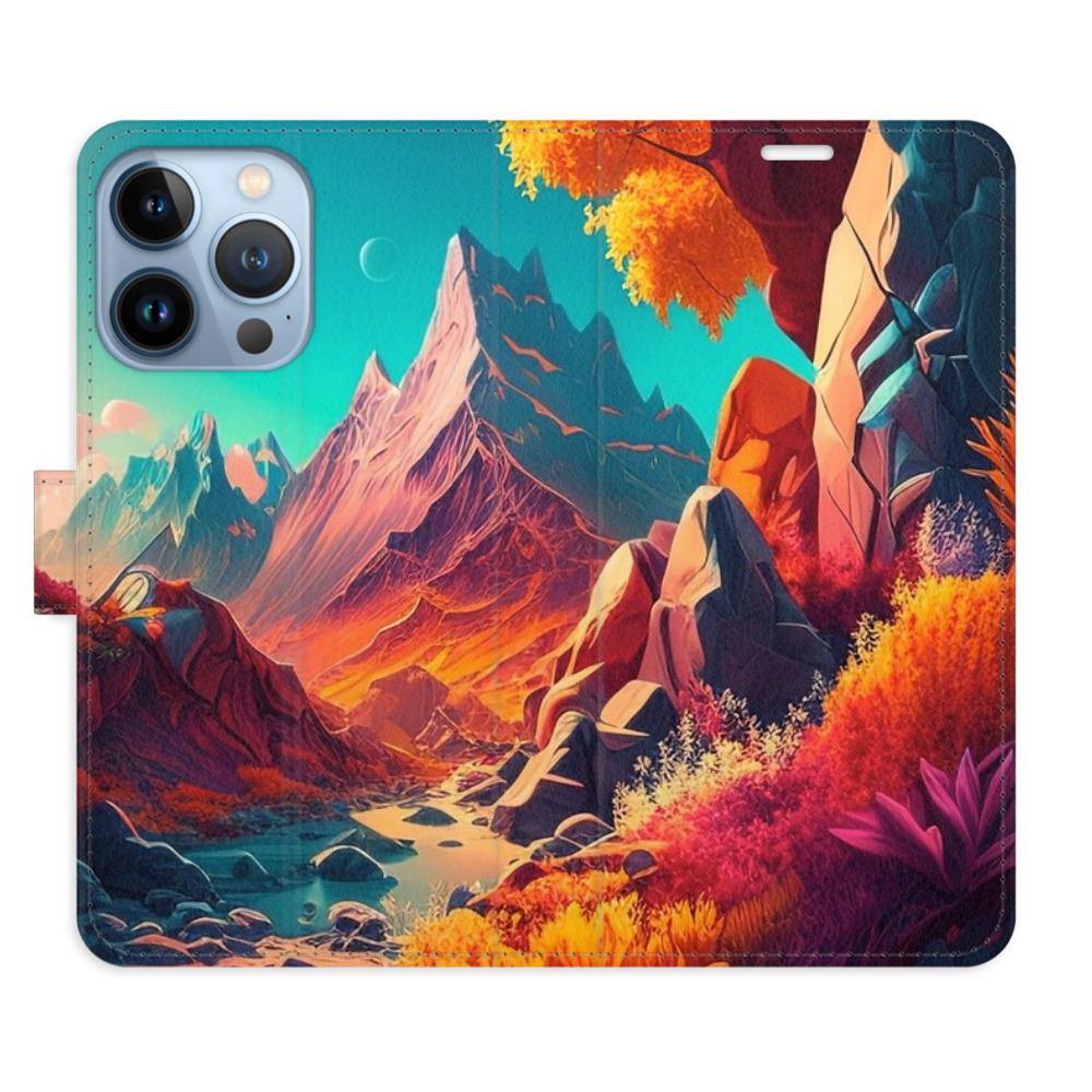 Flipové pouzdro iSaprio - Colorful Mountains - iPhone 13 Pro