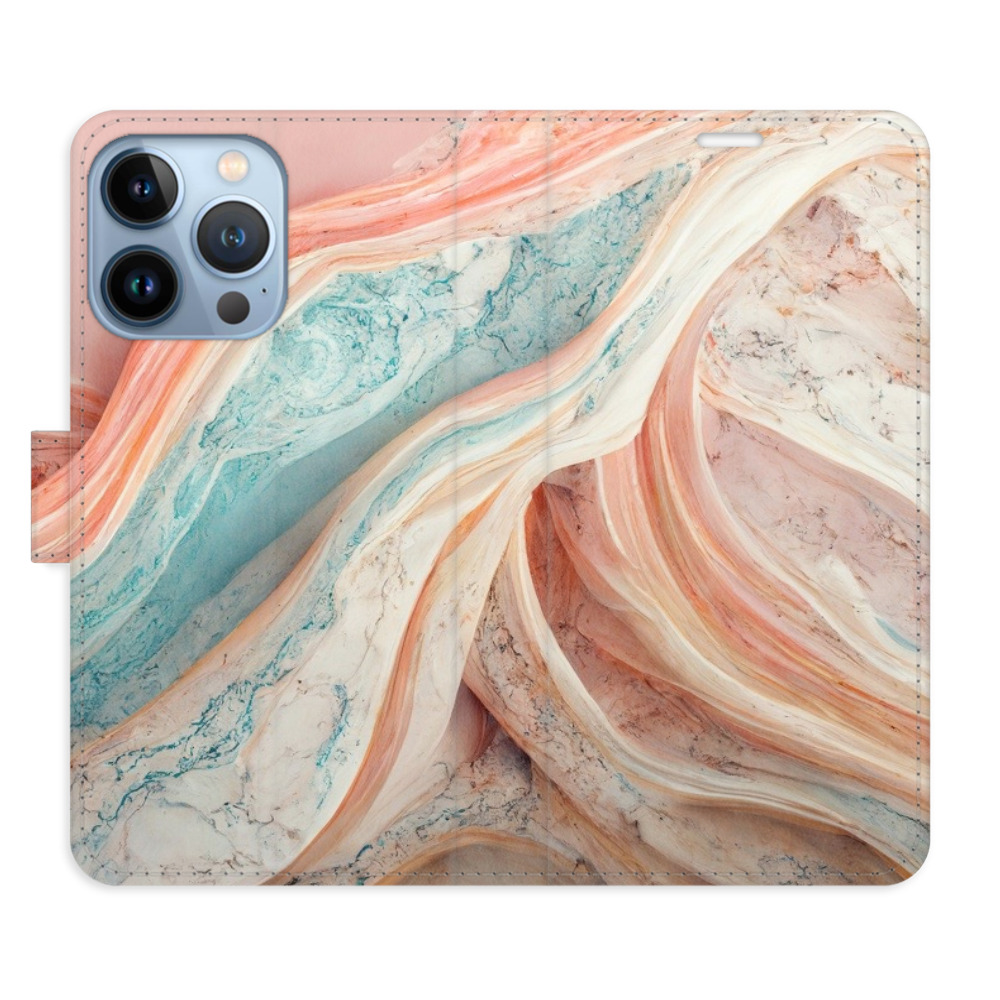 Flipové pouzdro iSaprio - Colour Marble - iPhone 13 Pro