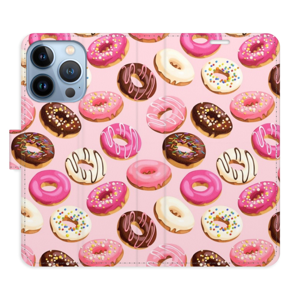 Flipové pouzdro iSaprio - Donuts Pattern 03 - iPhone 13 Pro