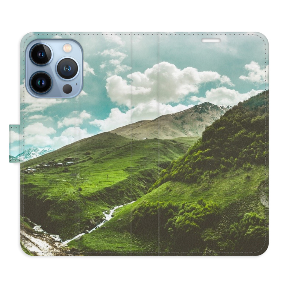Flipové pouzdro iSaprio - Mountain Valley - iPhone 13 Pro